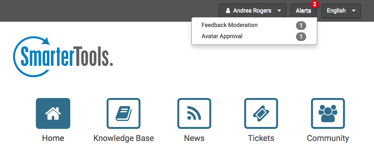 Portal Alerts Example
